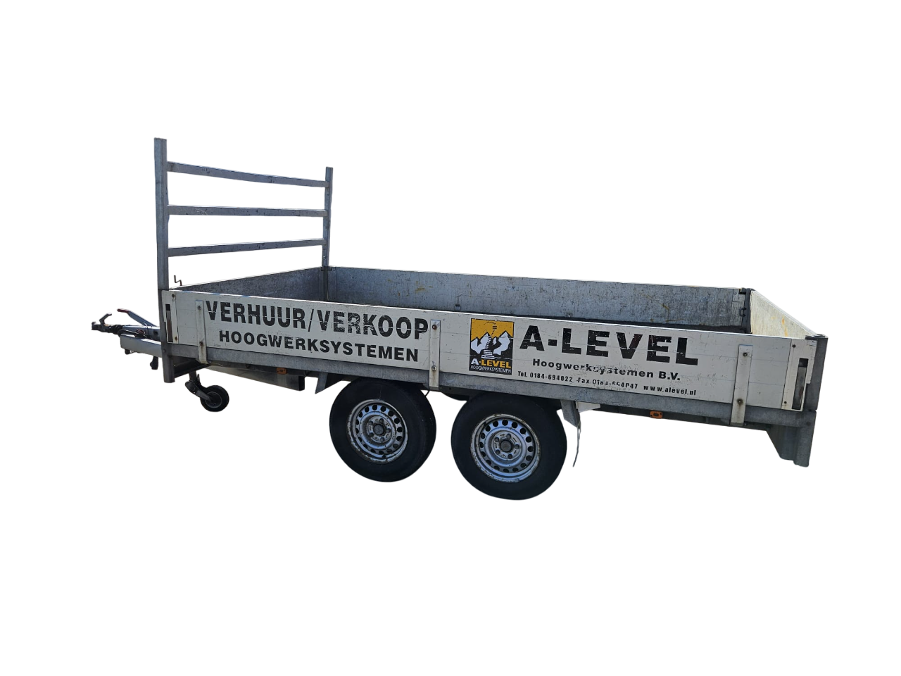 Plateauwagen 2-asser 2000 kg